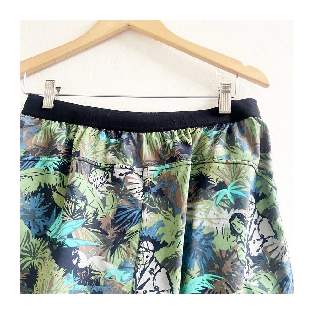 Saxx Cannonball 2n1 Men’s Swim Trunks Shorts Hawaii Jungle Safari Size Medium - Picture 7 of 11